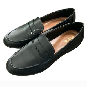 Kensie Ladies' Size 10 Penny Loafers Slip-on Shoes, Cognac